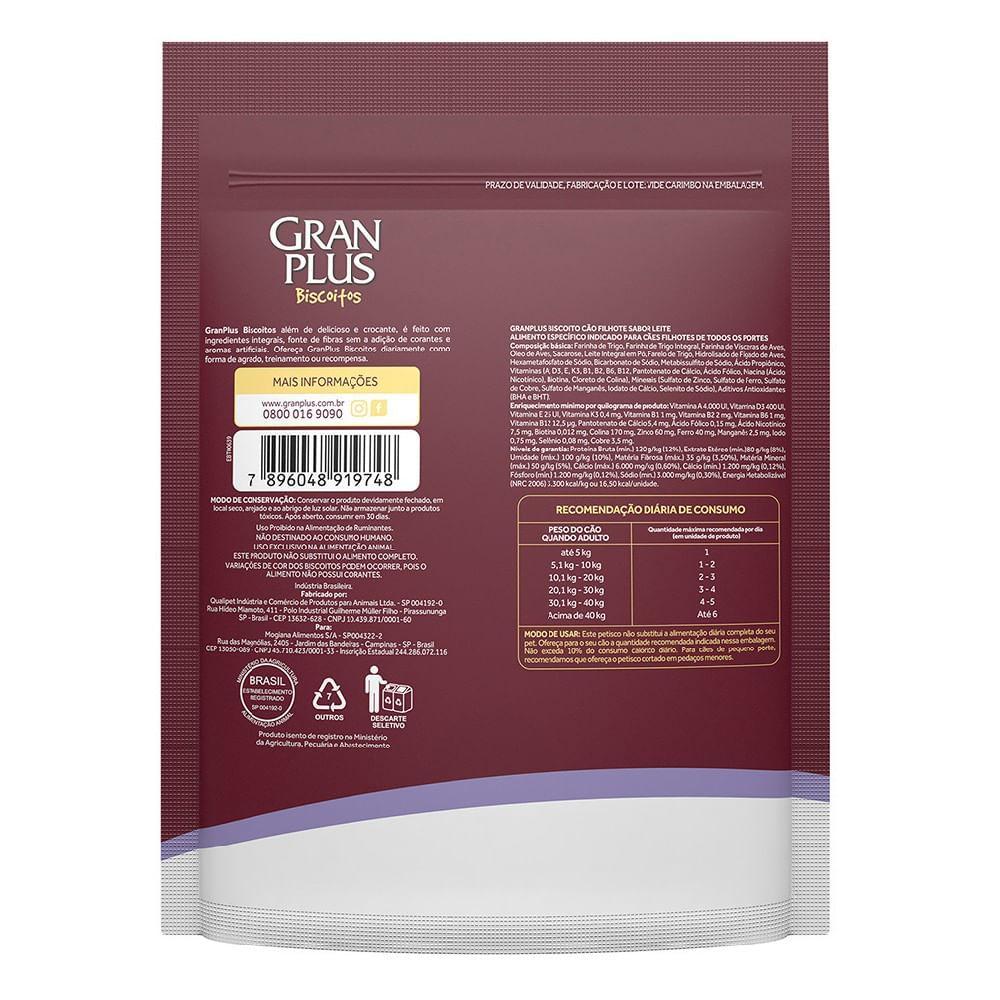 Biscoito GranPlus Cães Filhotes Leite - 4