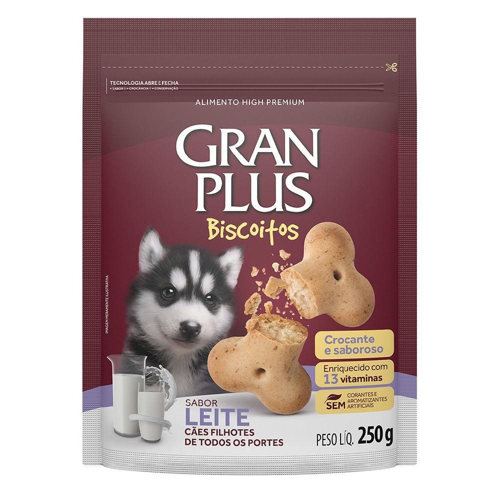 Biscoito GranPlus Cães Filhotes Leite - 1