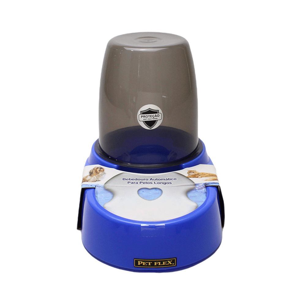 Bebedouro Automático Pelo Longo Pet Flex Azul - 1