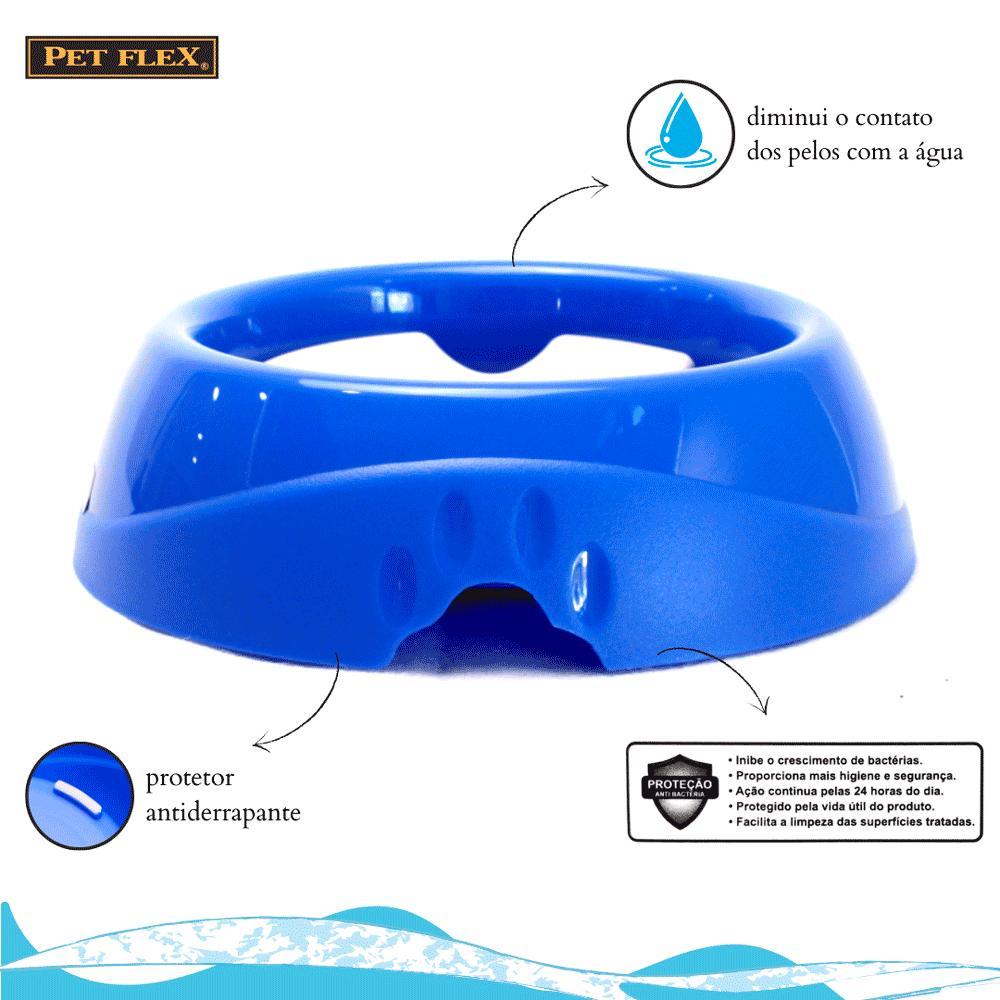 Bebedouro Pelo Longo Pet Flex Azul - 2