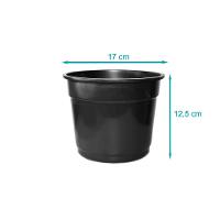 Vaso Plástico Simples Preto Nutriplan - 2