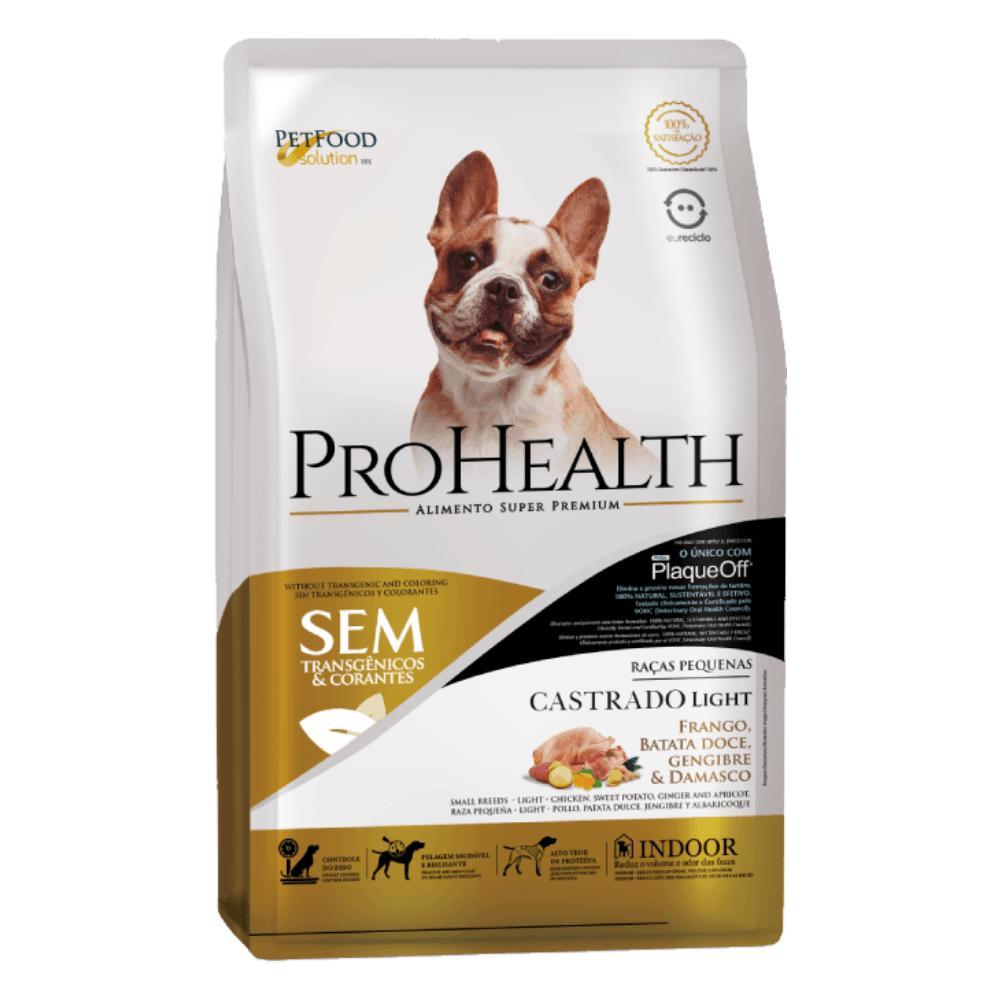 Ração ProHealth Light Cães Castrados Raças Pequenas Frango, Batata Doce, Gengibre e Damasco - 1
