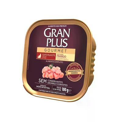 Ração Úmida GranPlus Gatos Filhotes Patê Gourmet Frango