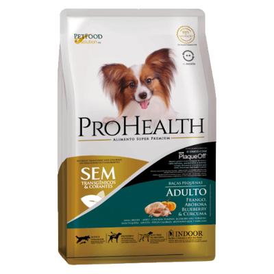 Ração ProHealth Cães Adultos Raças Pequenas Frango, Abóbora, Blueberry e Cúrcuma