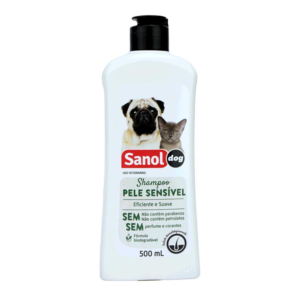 Shampoo Pele Sensível Cães e Gatos Sanol - 1