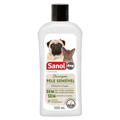 Shampoo Pele Sensível Cães e Gatos Sanol