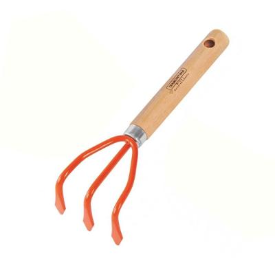 Ancinho 3 dentes Cabo de Madeira Tramontina