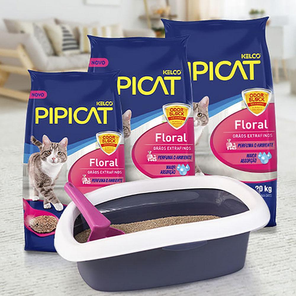 Areia Pipicat Perfumada Floral para Gatos - 4