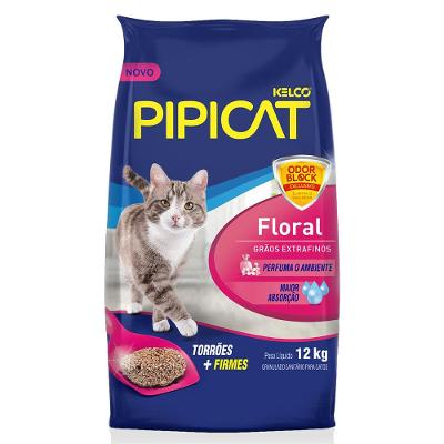 Areia Pipicat Perfumada Floral para Gatos