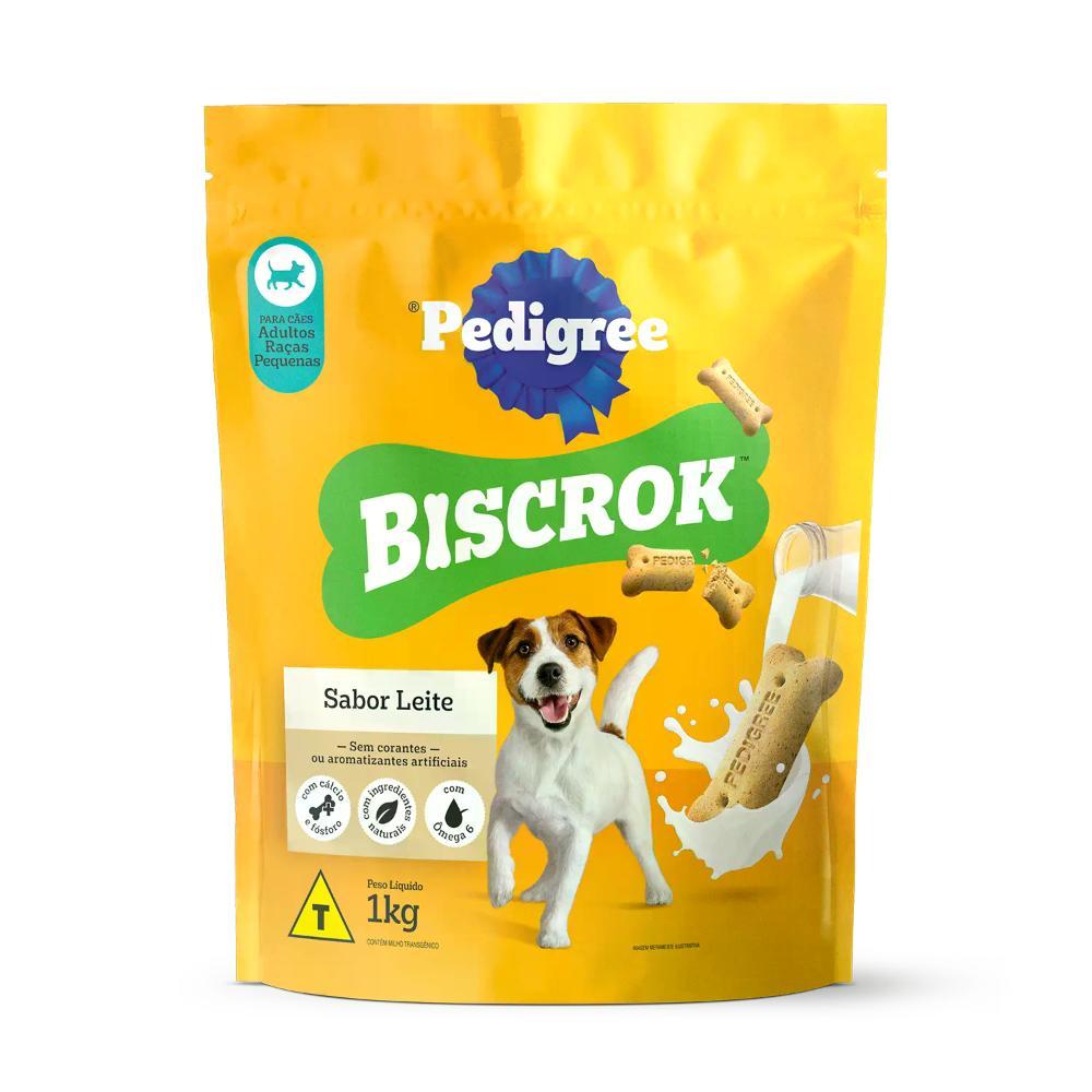 Biscoito Pedigree Biscrok para Cães Adultos Raças Pequenas Leite - 2