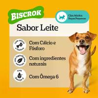 Biscoito Pedigree Biscrok para Cães Adultos Raças Pequenas Leite - 6