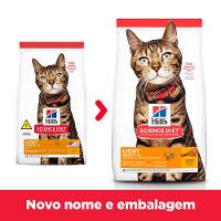 Ração Hill's Science Diet Light com Baixas Calorias Gatos Adultos Sabor Frango - 3