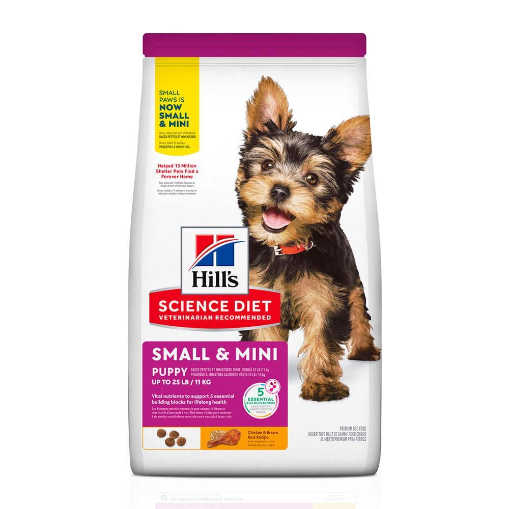 Ração Hill's Science Diet Cães Filhotes Pequenos e Mini Frango - 1