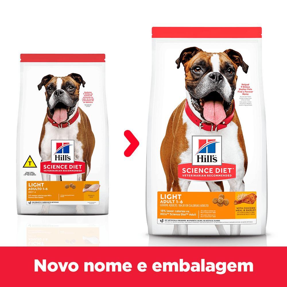 Ração Hill's Science Diet Light com Baixas Calorias Cães Adultos Sabor Frango - 4