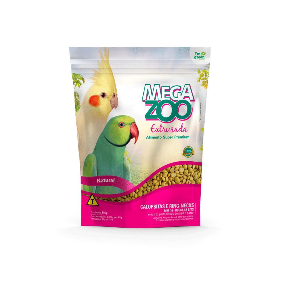 Ração Extrusada Megazoo para Calopsitas e Ring Necks MM15 - 1