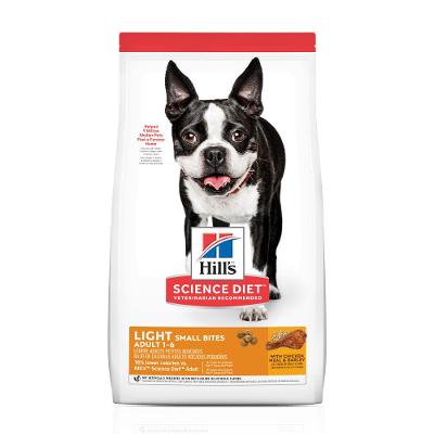 Ração Hill's Science Diet Light com Baixas Calorias Pedaços Pequenos Cães Adultos Sabor Frango