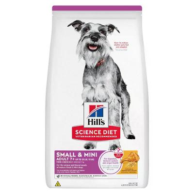 Ração Hill's Science Diet Adulto 7+ para Cães Idosos Pequenos e Mini Sabor Frango