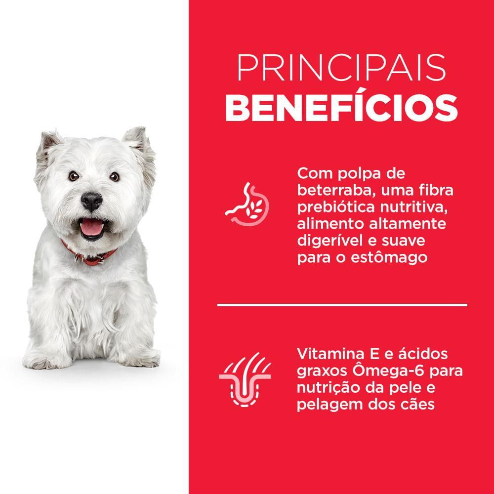 Ração Hill's Science Diet Pedaços Pequenos Cães Adultos Pele Sensível Sabor Frango - 10