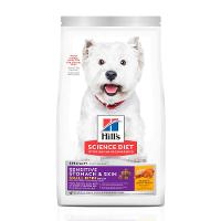 Ração Hill's Science Diet Pedaços Pequenos Cães Adultos Pele Sensível Sabor Frango - 1