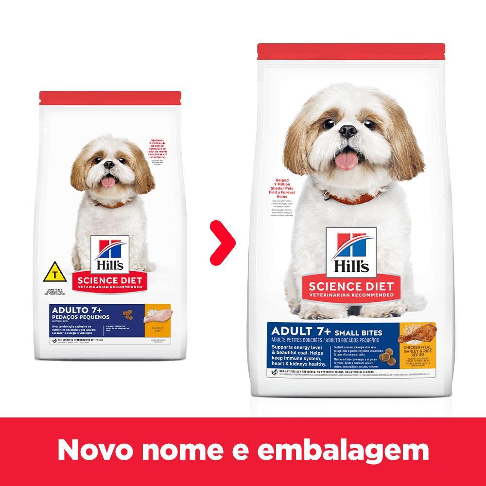 Ração Hill's Science Diet Adulto 7+ Pedaços Pequenos Cães Idosos Sabor Frango - 2