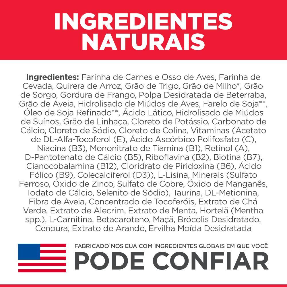 Ração Hill's Science Diet Adulto 7+ Pedaços Pequenos Cães Idosos Sabor Frango - 8