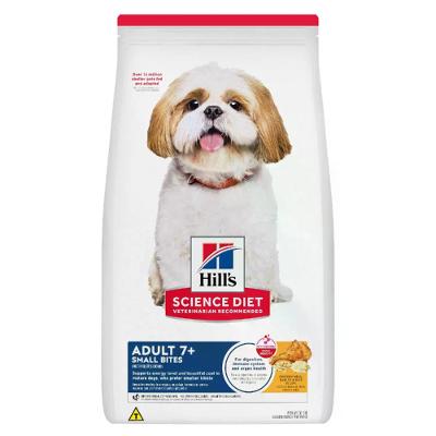 Ração Hill's Science Diet Adulto 7+ Pedaços Pequenos Cães Idosos Sabor Frango