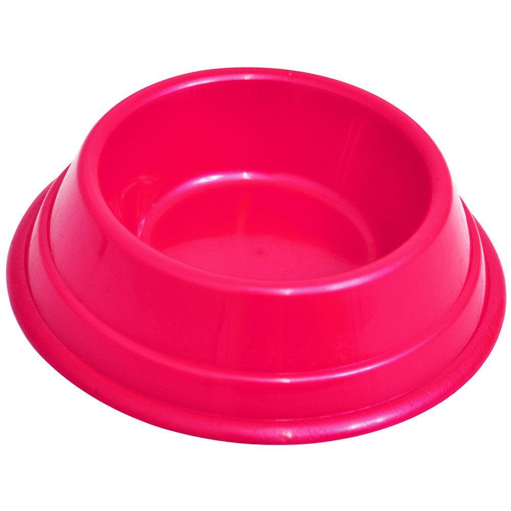 Comedouro Plástico Gatos Rosa Triton Dog - 1