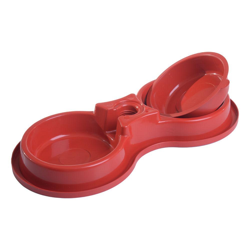 Comedouro e Bebedouro Garrafa Pet Vermelho Alvorada - 2