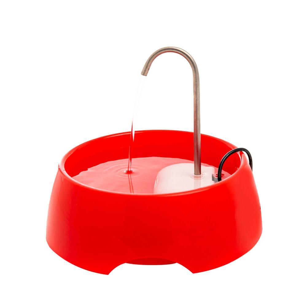 Fonte Bebedouro Aqua Mini Amicus Bivolt Vermelha - 3