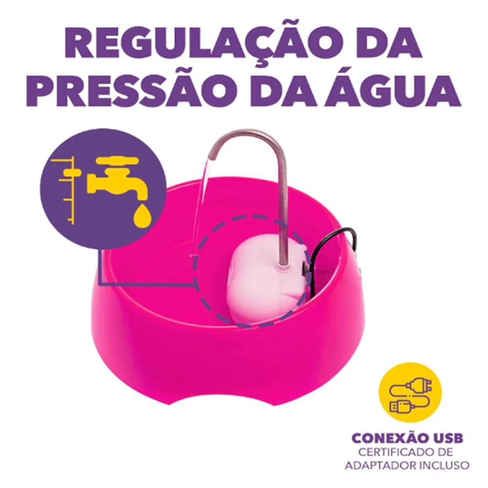 Fonte Bebedouro Aqua Mini Amicus Bivolt Vermelha - 10