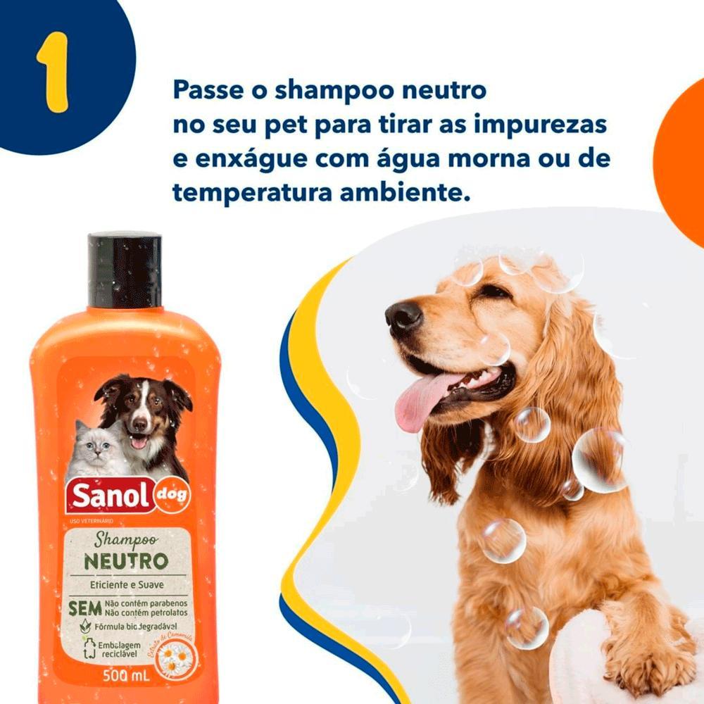 Kit Banho Sanol Dog Shampoo, Condicionador e Colônia - 7