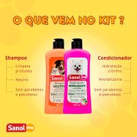 Kit Banho Sanol Dog Shampoo, Condicionador e Colônia