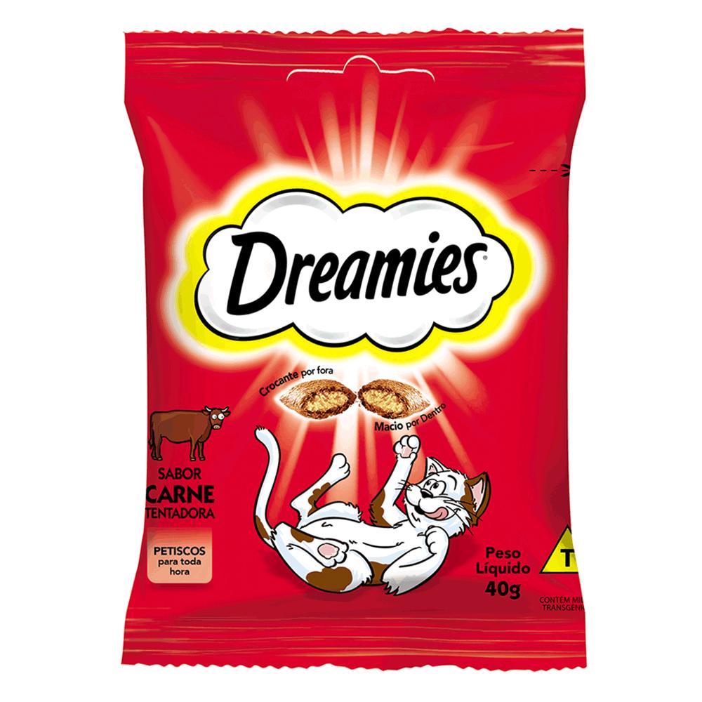 Petisco Dreamies para Gatos Adultos Carne Tentadora - 3