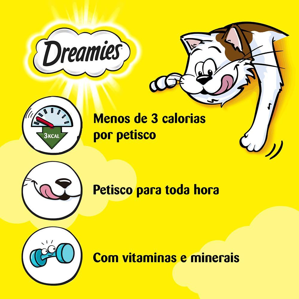 Petisco Dreamies para Gatos Adultos Carne Tentadora - 6