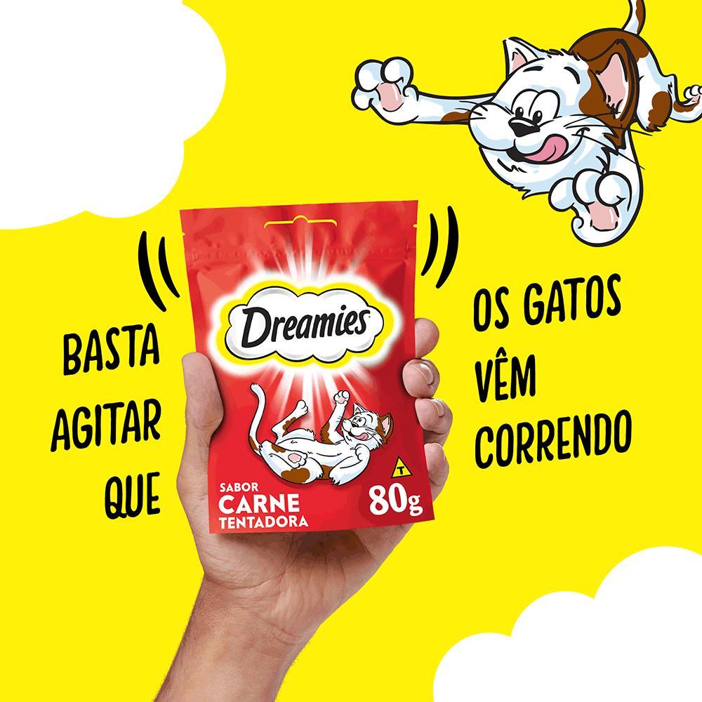 Petisco Dreamies para Gatos Adultos Carne Tentadora - 9