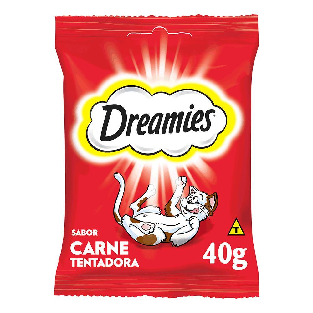 Petisco Dreamies para Gatos Adultos Carne Tentadora - 1