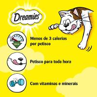 Petisco Dreamies para Gatos Adultos Carne Tentadora - 6