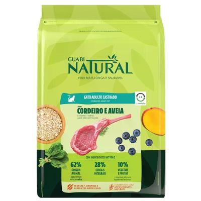 Ração Guabi Natural Gatos Adultos Castrados 1,5kg