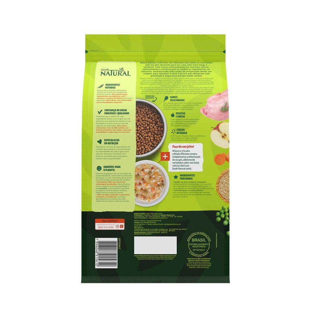 Ração Guabi Natural Gato Adulto Castrado Frango e Arroz Integral - 5