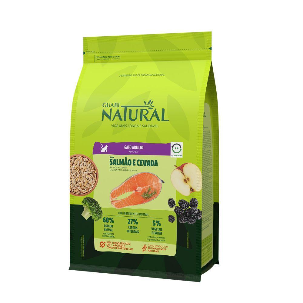 Ração Guabi Natural Gatos Adultos Salmão e Cevada - 2