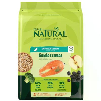 Ração Guabi Natural Gatos Adulto Castrados Salmão 7,5kg