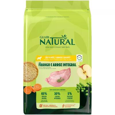 Ração Guabi Natural Cães Filhotes Grande e Gigante Frango e Arroz