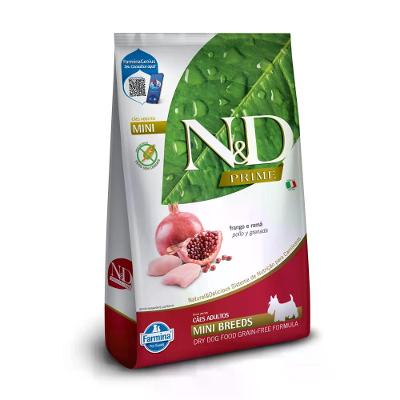 Ração N&amp;D Prime Cães Adultos Mini Frango e Romã