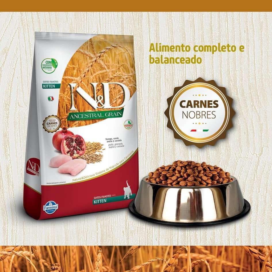 Ração N&amp;D Ancestral Grain Gatos Filhotes Frango - 3
