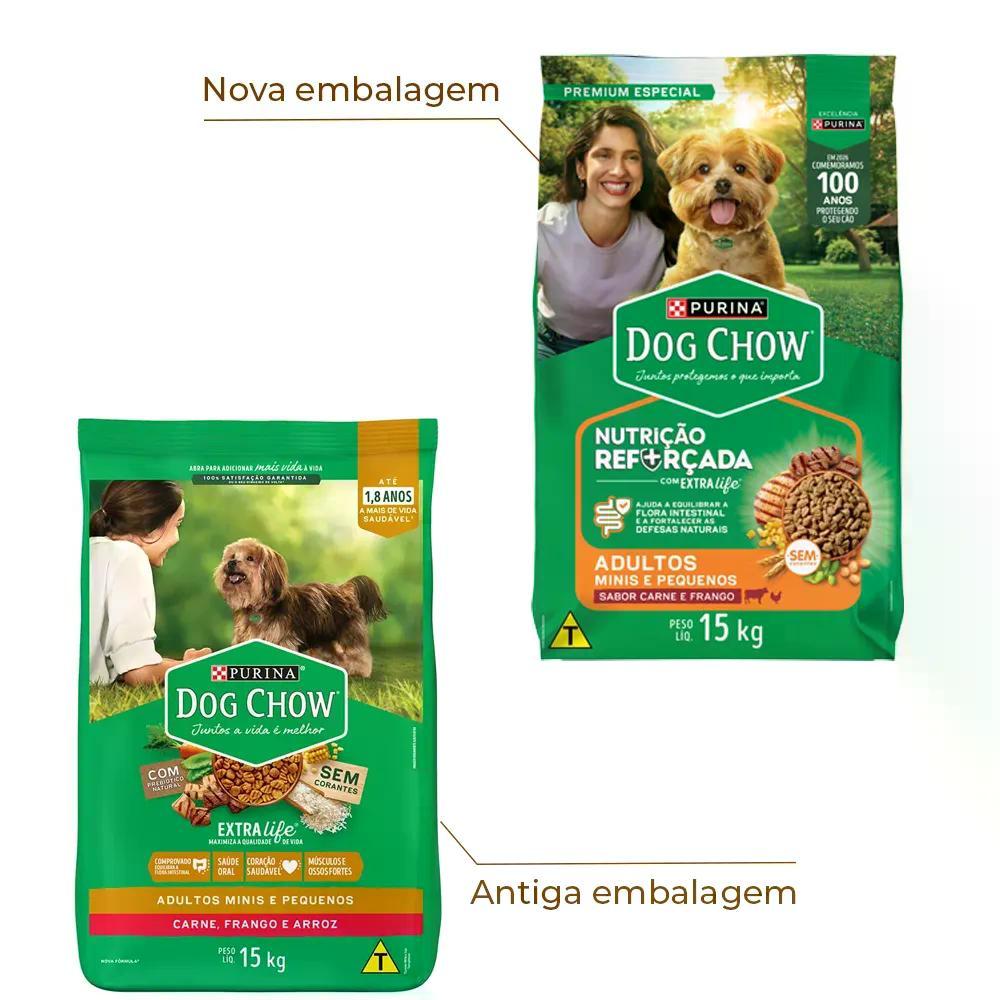 Ração Dog Chow Cães Adultos Minis e Pequenos Carne, Frango e Arroz - 2