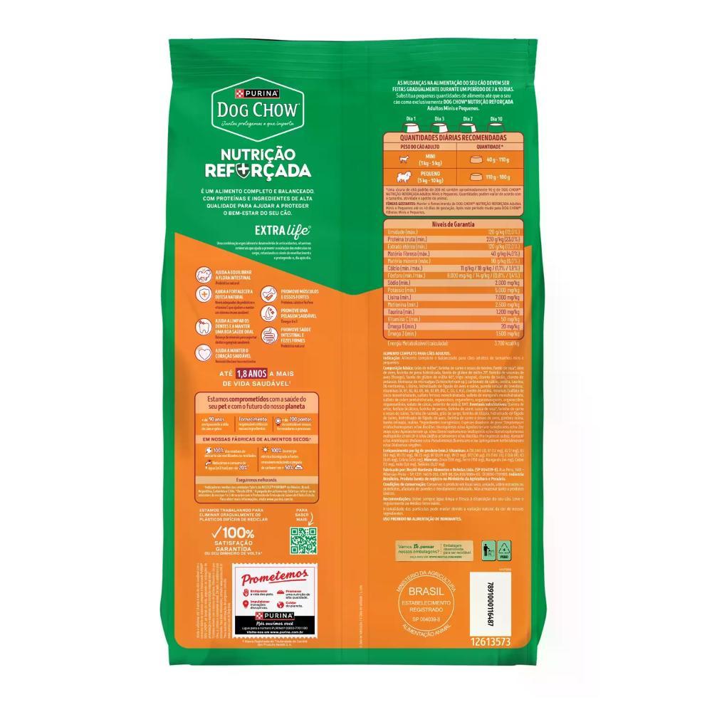 Ração Dog Chow Cães Adultos Minis e Pequenos Carne, Frango e Arroz - 3