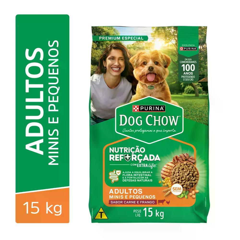 Ração Dog Chow Cães Adultos Minis e Pequenos Carne, Frango e Arroz - 4