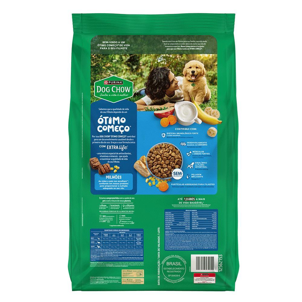 Ração Dog Chow Cães Filhotes Médios e Grandes Carne, Frango e Arroz - 3