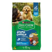 Ração Dog Chow Cães Filhotes Médios e Grandes Carne, Frango e Arroz - 1