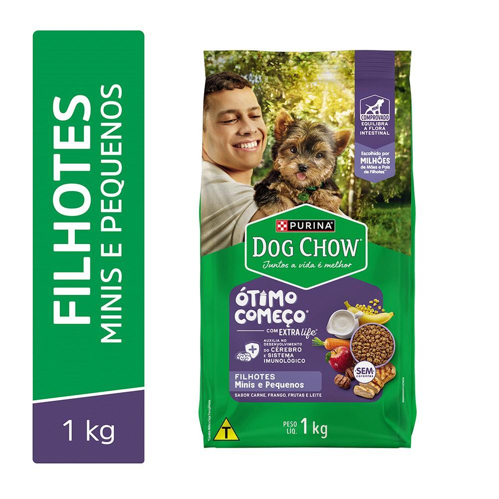 Ração Dog Chow Cães Filhotes Minis e Pequenos Carne, Frango e Arroz - 2